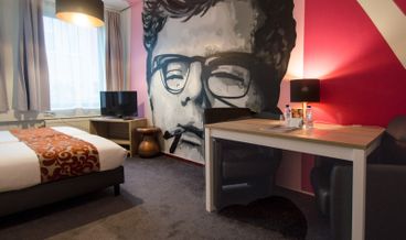 afbeelding van Tweepersoons studio met externe privé badkamer
