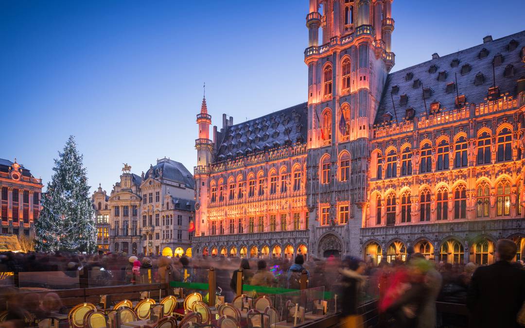 Kerst vieren bij de kerstmarkt in Brussel 2021