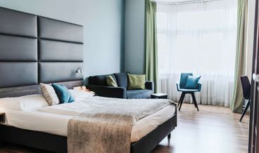 afbeelding van Standaard kamer, 1 kingsize bed, uitzicht op stad