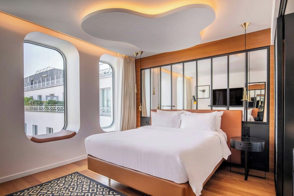 afbeelding van Kamer, 1 queensize bed, uitzicht op stad