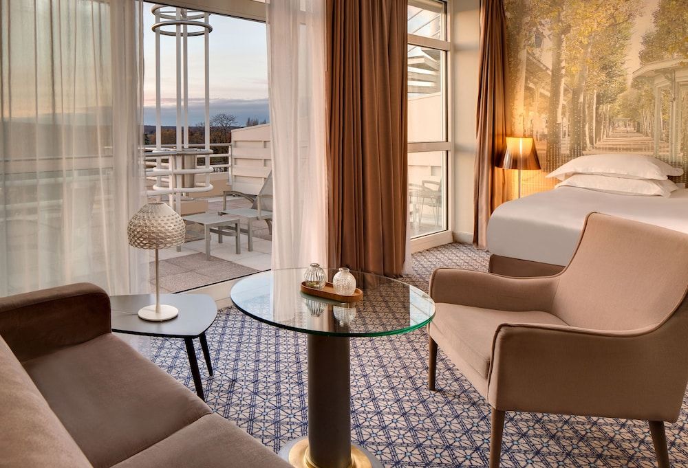 afbeelding van Deluxe kamer, terras, uitzicht op park