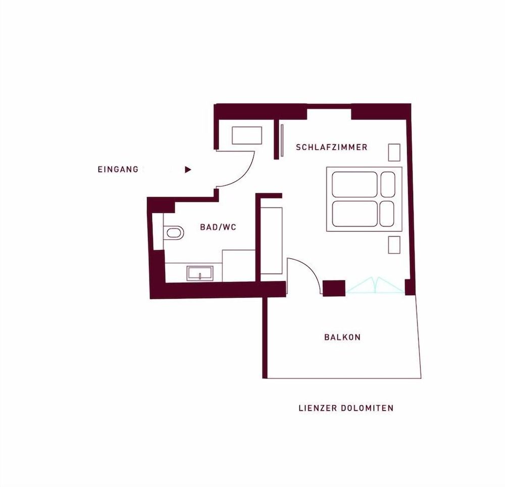 afbeelding van Comfort appartement, 1 tweepersoonsbed met slaapbank