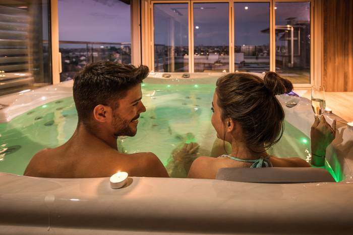 Hotel met bubbelbad op de kamer